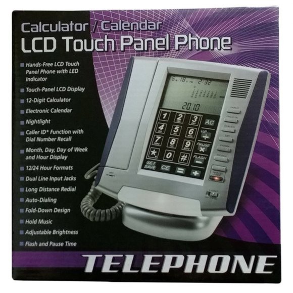 LCD Touch Panel Caller ID Phone With Calendar/Calc - Picture 5 of 6